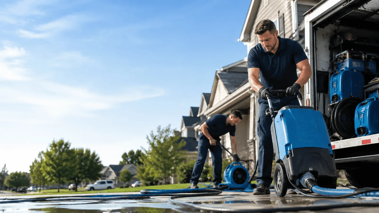 Dehumidification being performed in Sagaponack, NY